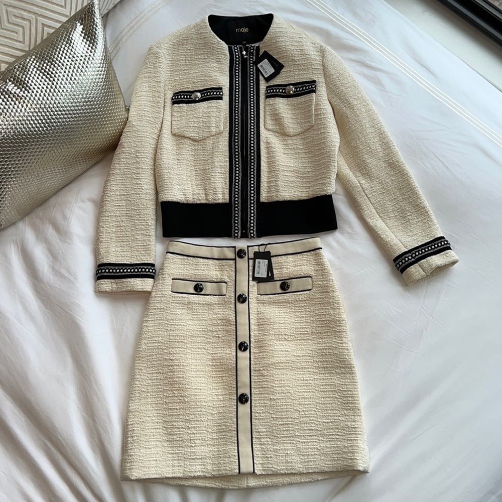 Maje size 36 small sophisticated, elegant, and flattering blazer and ski…